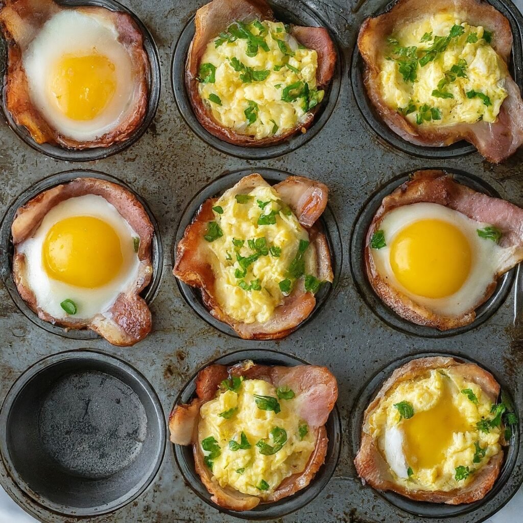 Keto Bacon and Egg Cups