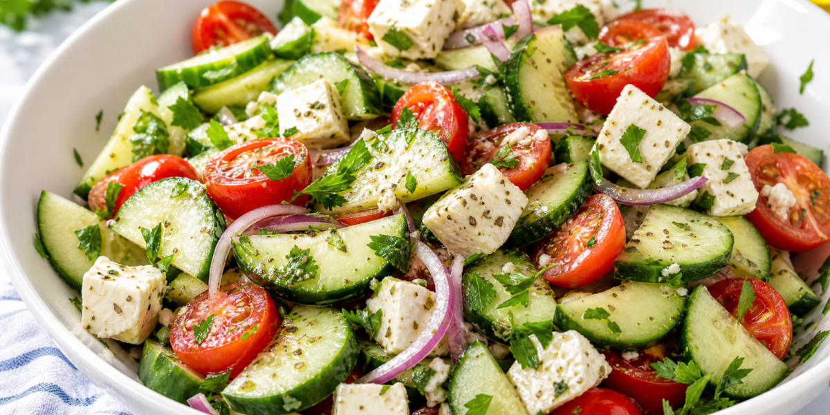 Cucumber Feta Salad — Why Yours Turns Watery (And The Fix)
