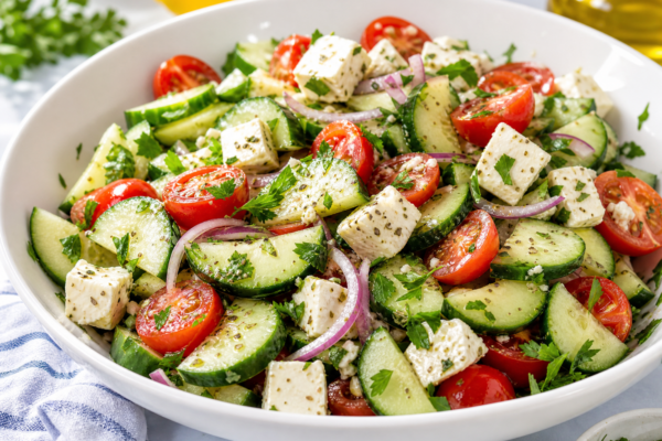 Cucumber Feta Salad — Why Yours Turns Watery (And The Fix)