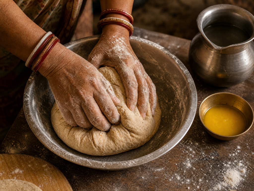 litti chokha Make the dough