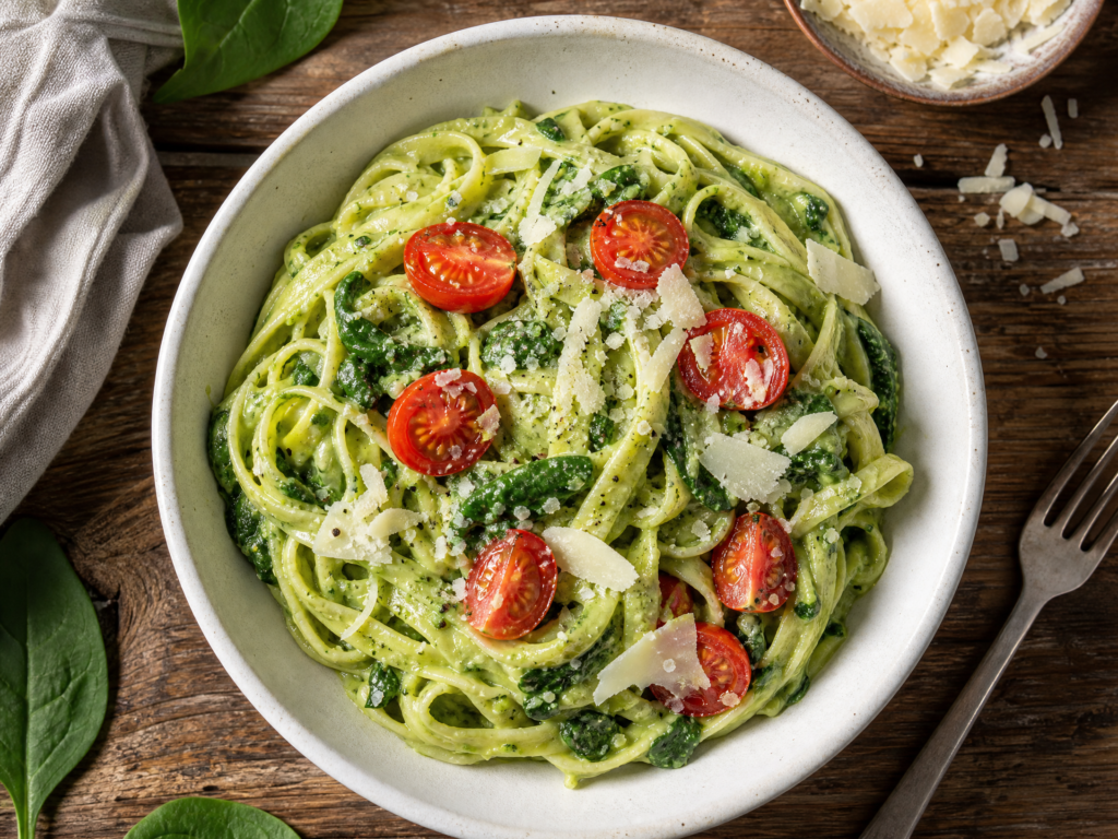 Creamy Avocado Spinach Pasta