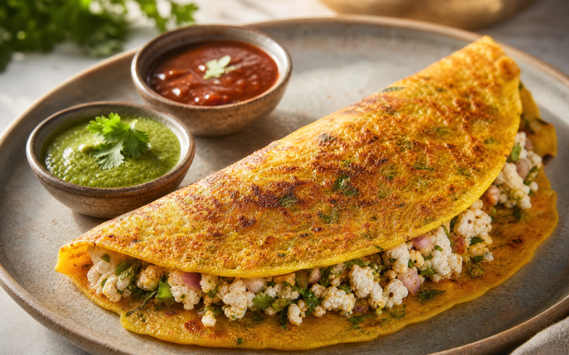 High-Protein Moong Dal Chilla (With Paneer Stuffing): My Kitchen’s Best Secret!