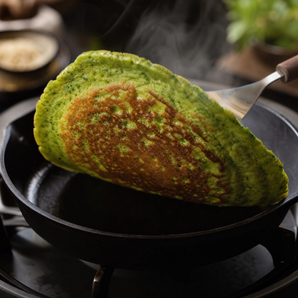 Learn how to make a crispy, high-fiber Oats and Green Moong Dal Chilla straight from my kitchen! An iron-rich, cholesterol-lowering, plant-based Indian breakfast perfect for fitness and weight management.